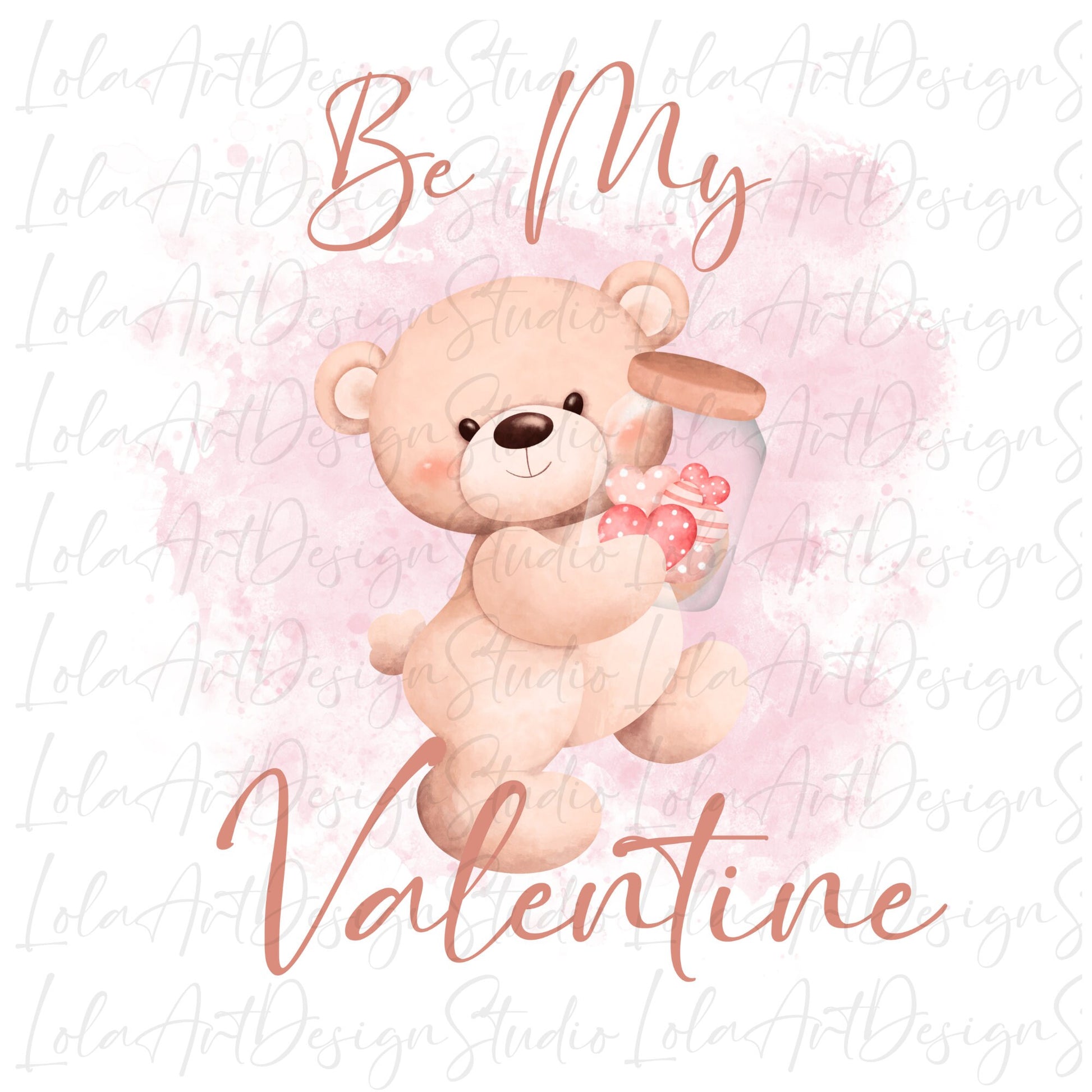 Be My Valentine PNG Sublimation, Valentine's Day Pink Teddy Bear Shirt Design