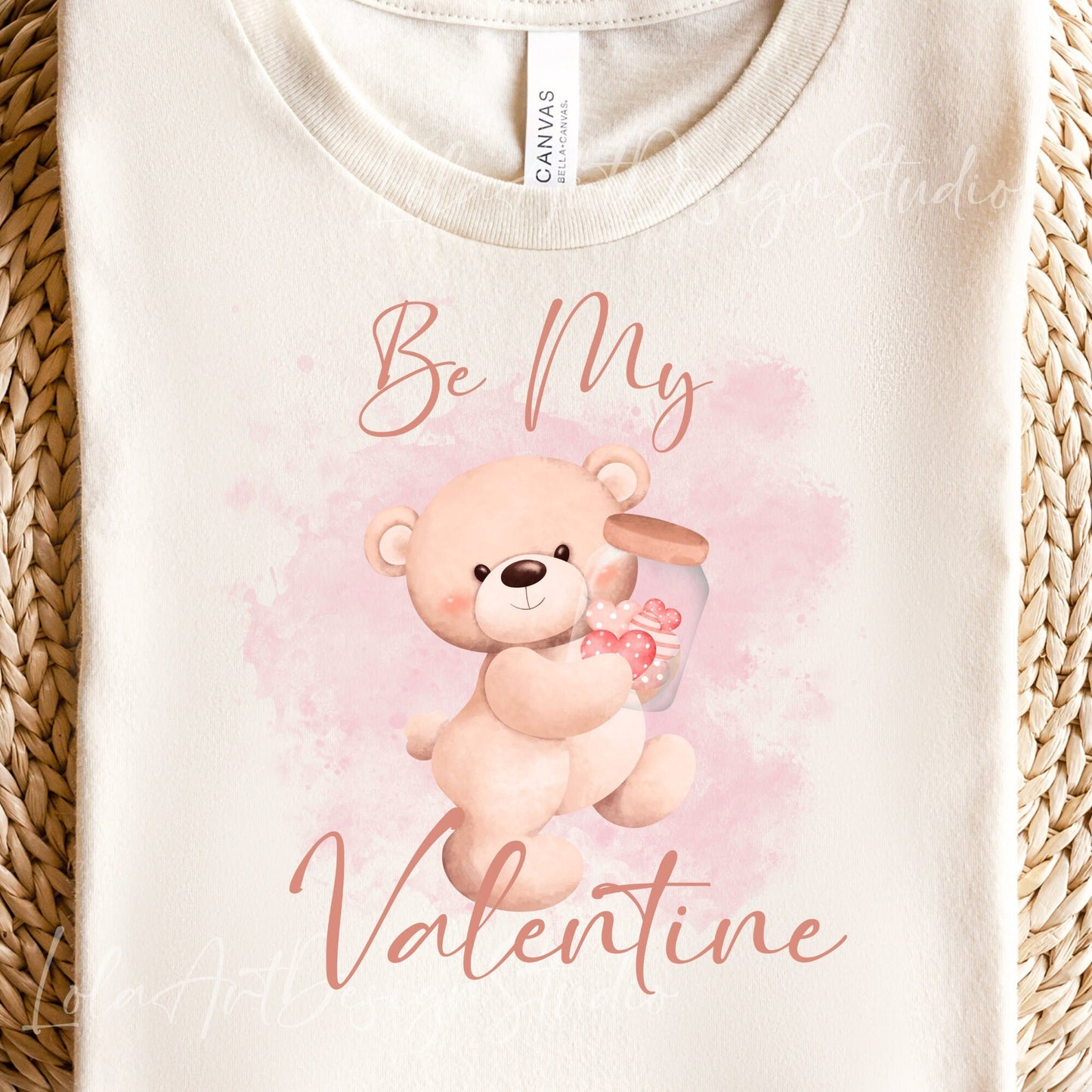 Be My Valentine PNG Sublimation, Valentine's Day Pink Teddy Bear Shirt Design