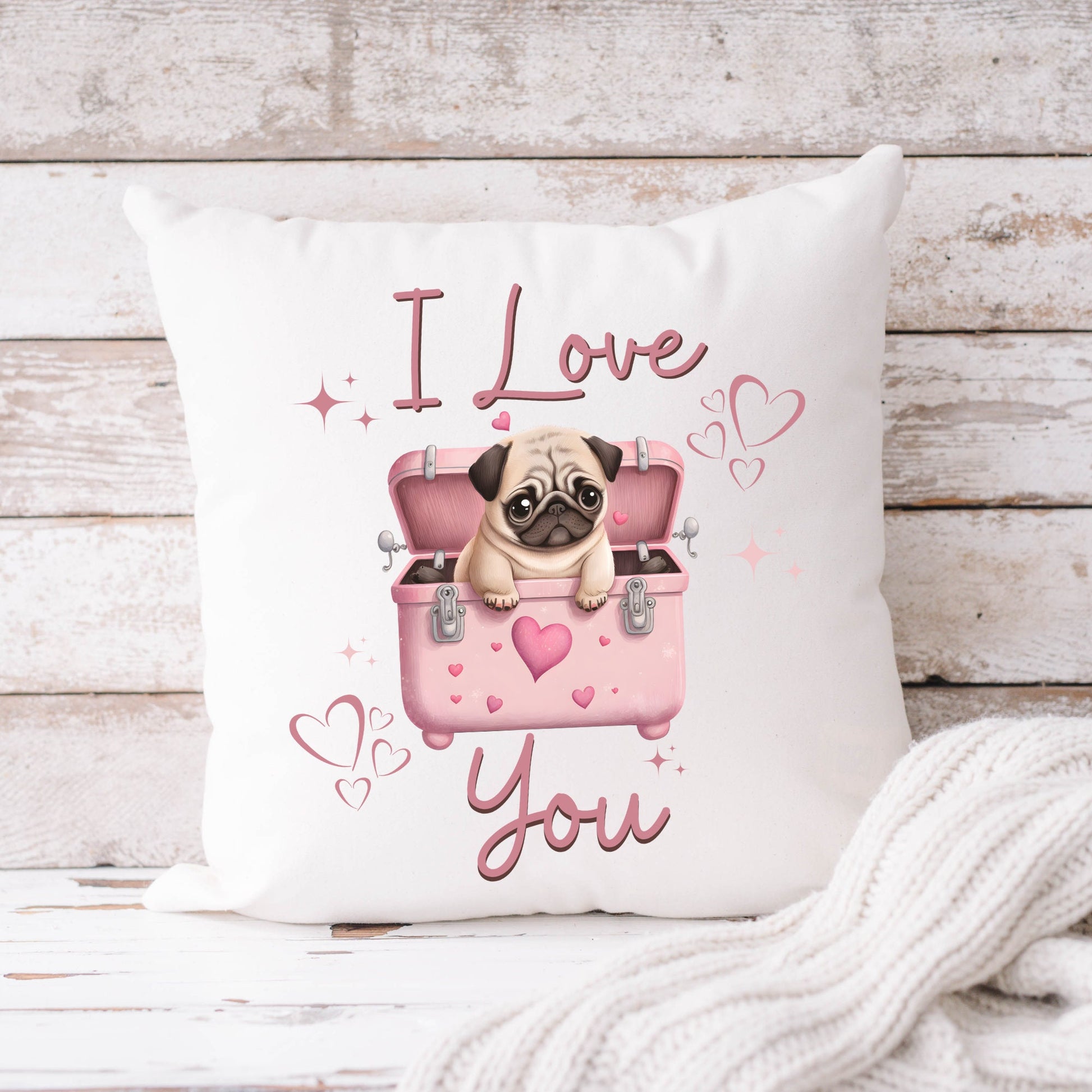 I Love You Pug Valentines PNG Sublimation, Valentine's Day Dog Pug Pink Shirt Design, Pink Pug Png, Puppy Love PNG,Instant Download