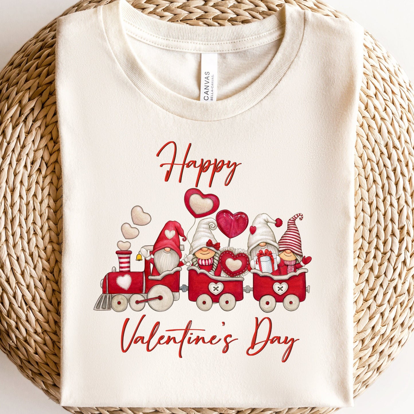 Gnomes Valentines PNG Sublimation, Valentine's Day Red Gnome Train Shirt Design, Red Gnomes Png, Red Love Png, Instant Download