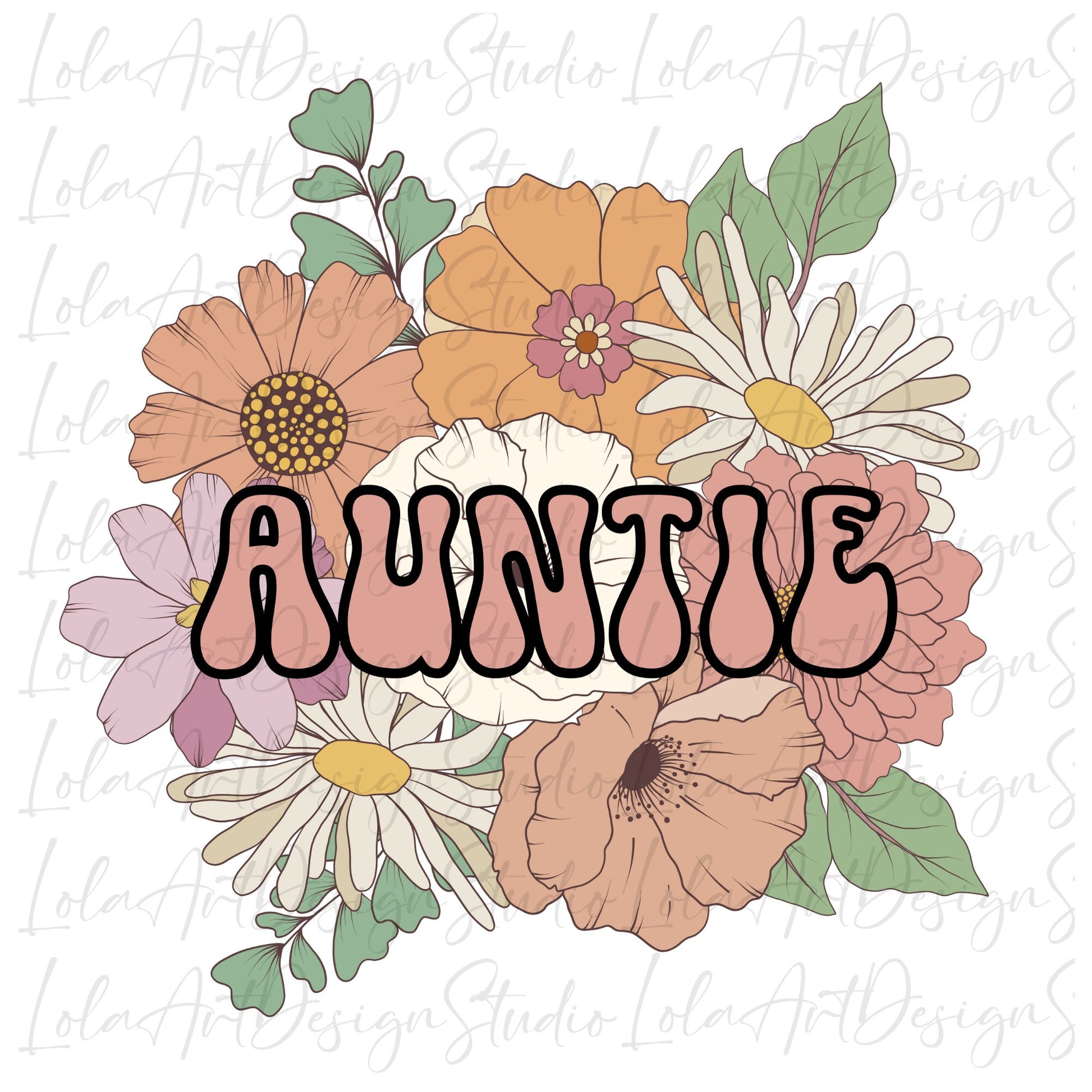 Auntie PNG For Sublimation Design, Boho Aunt Shirt Design Png, Auntie Gift ,Retro Auntie sublimation, Auntie Floral png, Aunt png, Aunt Sublimation