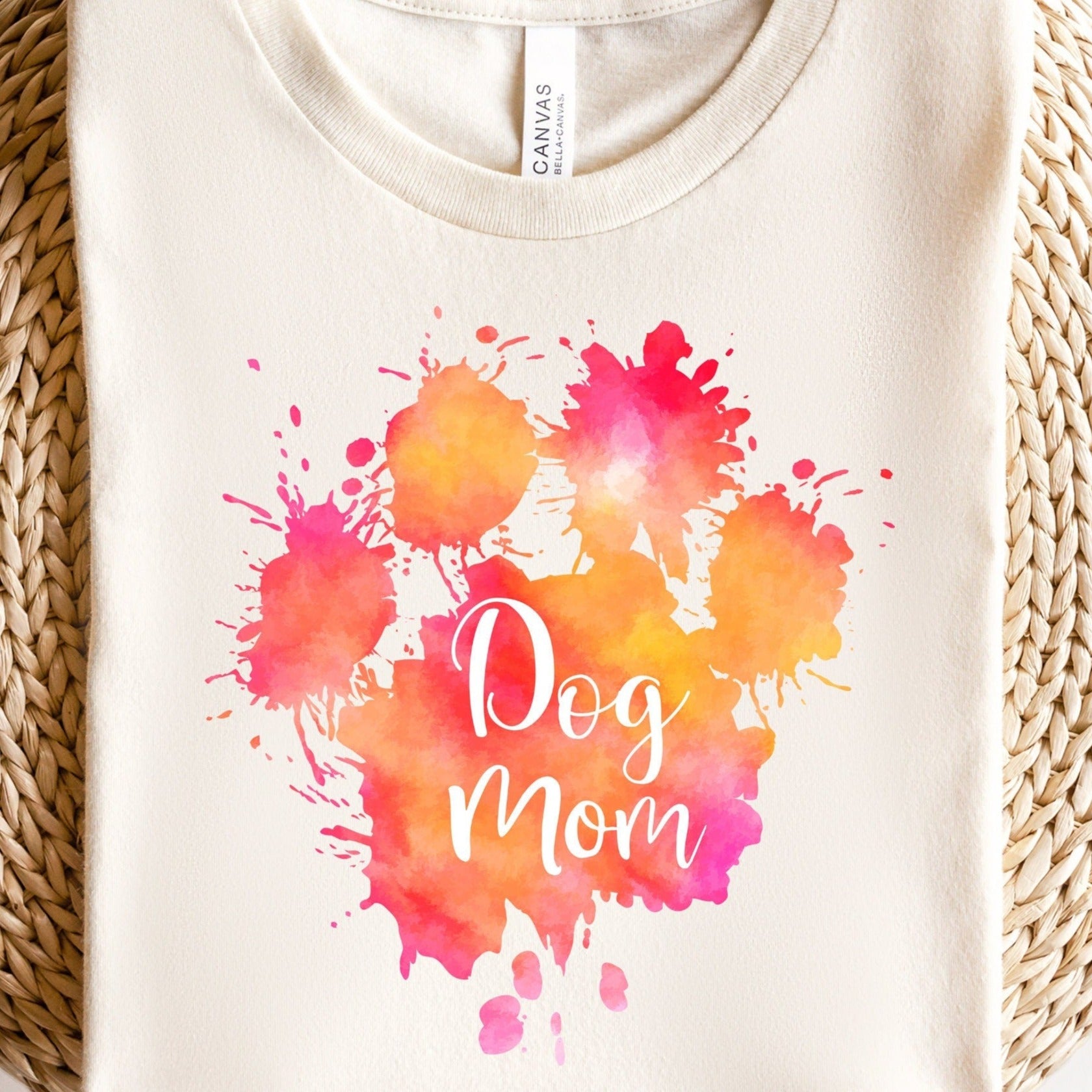 Dog Mom PNG Sublimation Design Dog Mom Paw Designs For Tshirts, Dog Lover Gift Instant Download