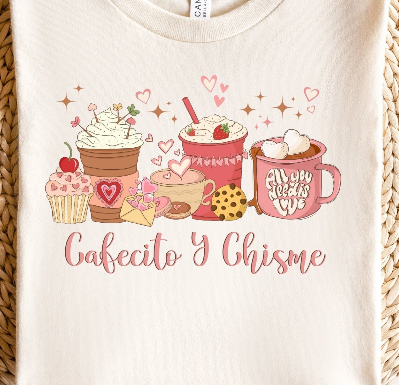 Cafecito Y Chisme Png, Latte Coffee PNG Sublimation Design, Coffee And Gossip Mexican Spanish Saying, Spanish T Shirt Design Sublimation