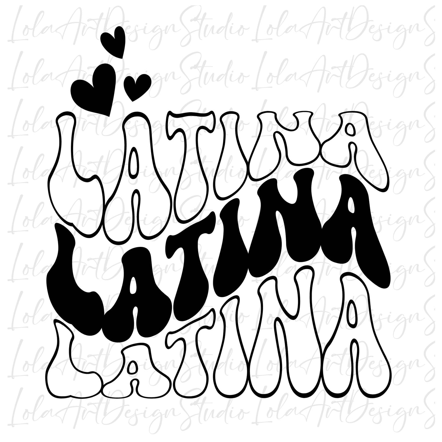 Latina Svg and Png Files For Cricut, Latina PNG File For Sublimation