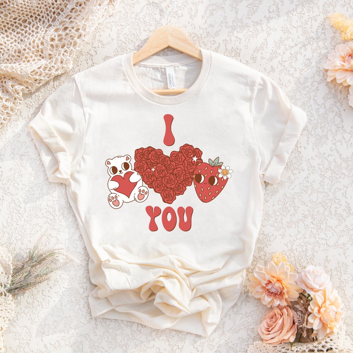 I Love You Png Sublimation Design, Heart Of Roses Png, Groovy Valentine's Shirt Design, I Love You Valentine's Day Png, Heart Valentine Png