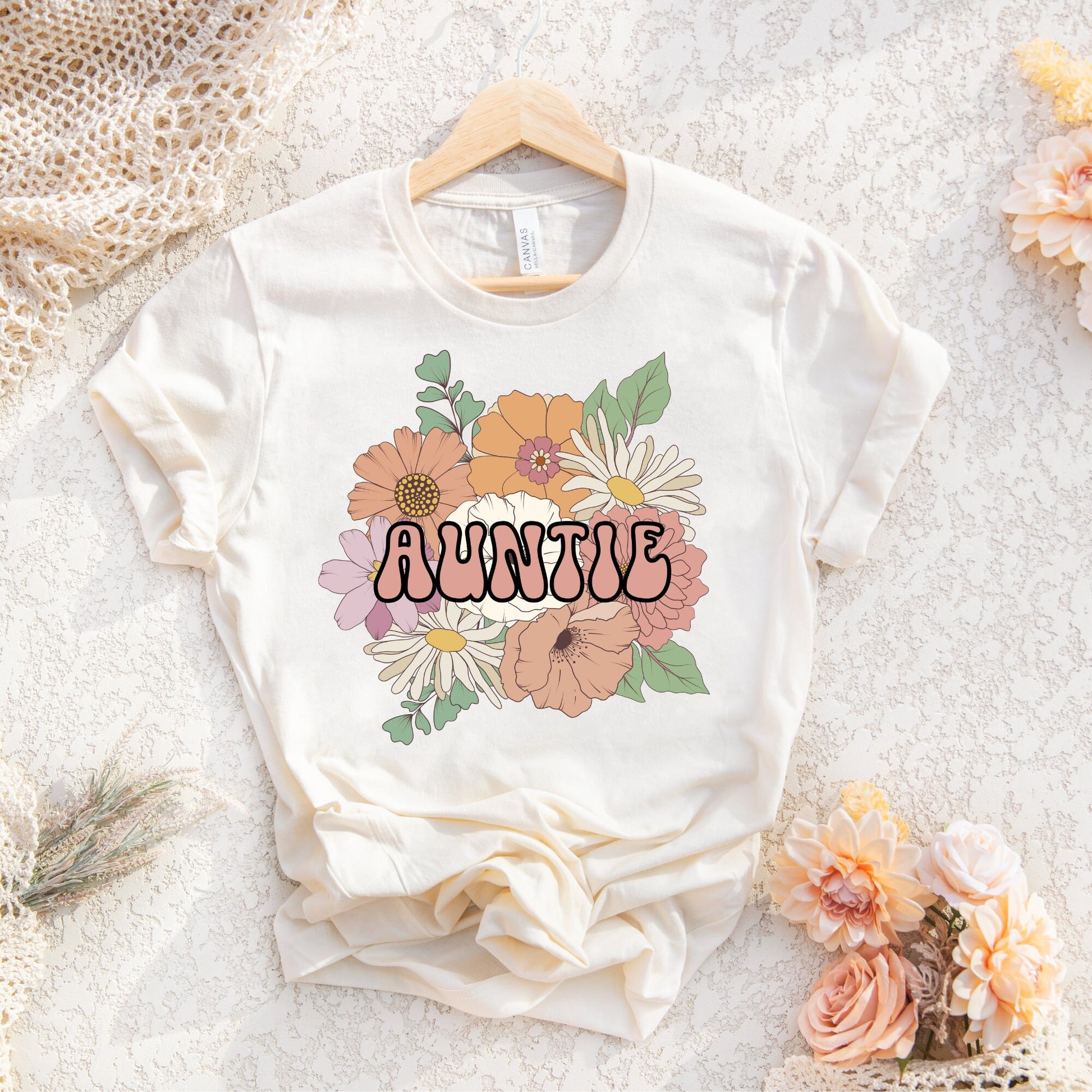 Auntie PNG For Sublimation Design, Boho Aunt Shirt Design Png, Auntie Gift ,Retro Auntie sublimation, Auntie Floral png, Aunt png, Aunt Sublimation