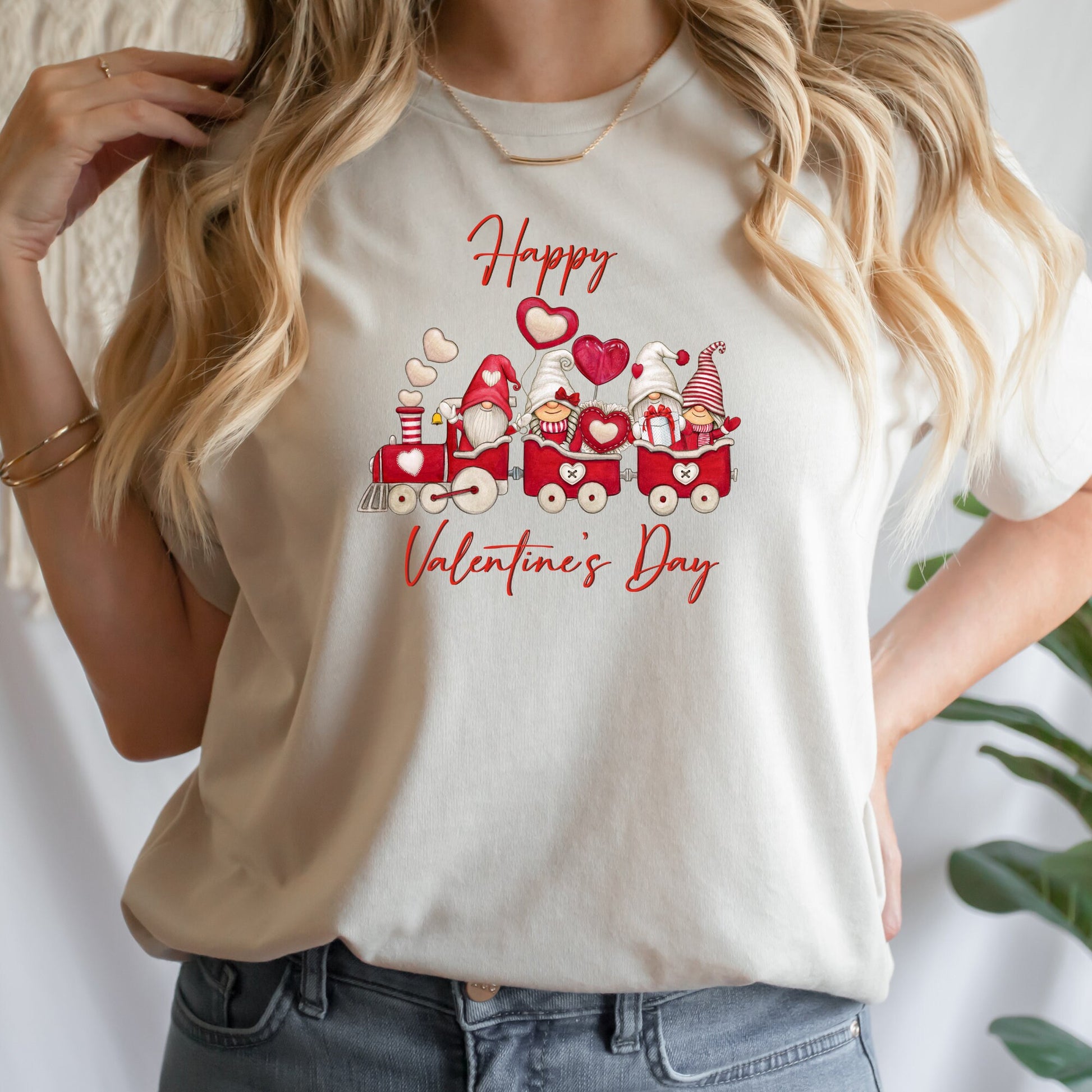 Gnomes Valentines PNG Sublimation, Valentine's Day Red Gnome Train Shirt Design, Red Gnomes Png, Red Love Png, Instant Download