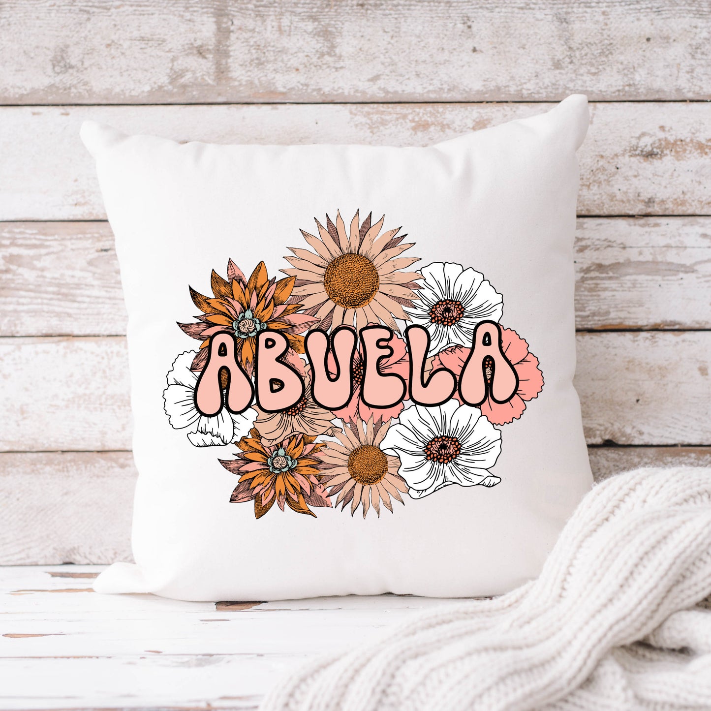 Floral Abuela Png File For Sublimation