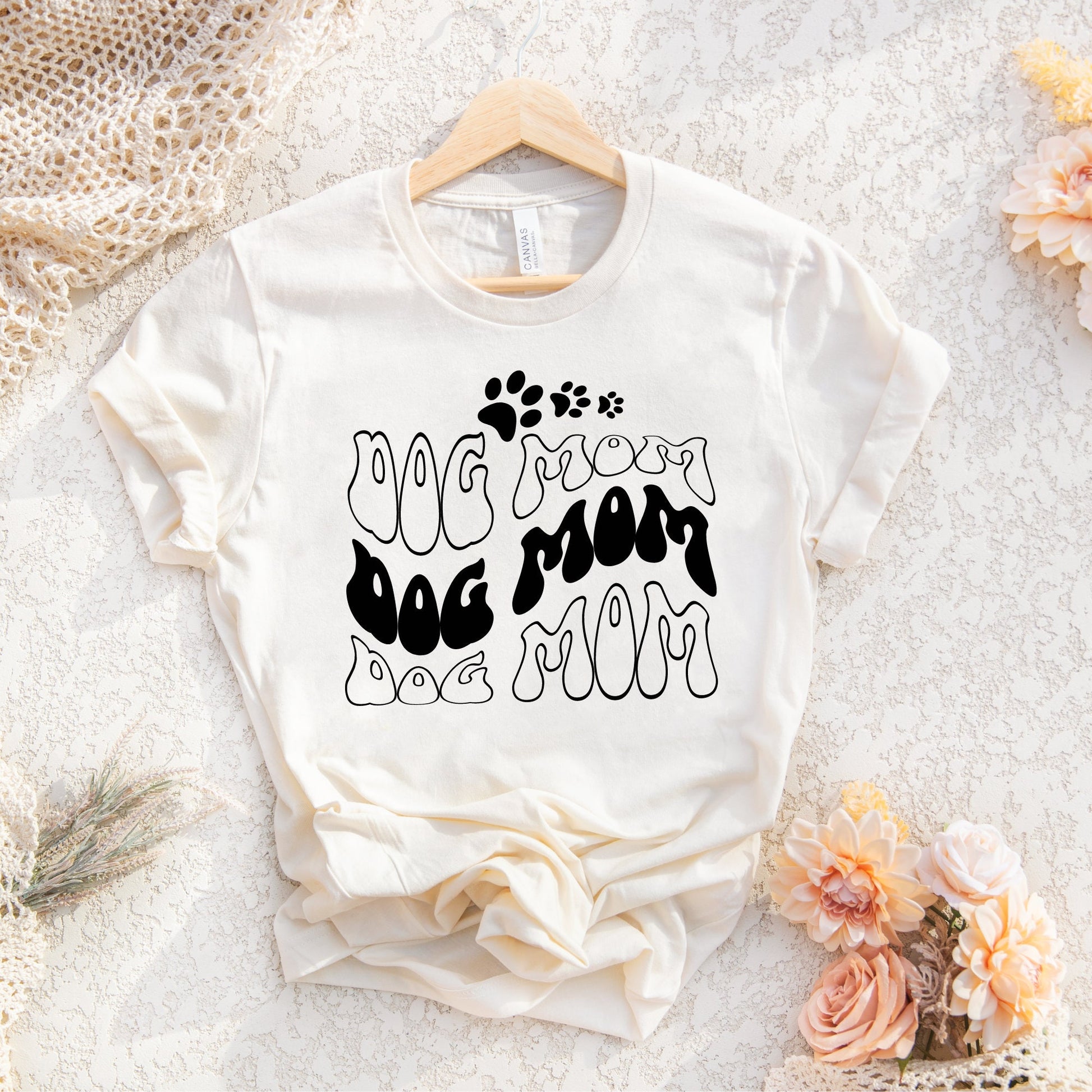 Dog Mom Png and Svg Files For Cricut, Dog Mom With Paw Sublimation Design