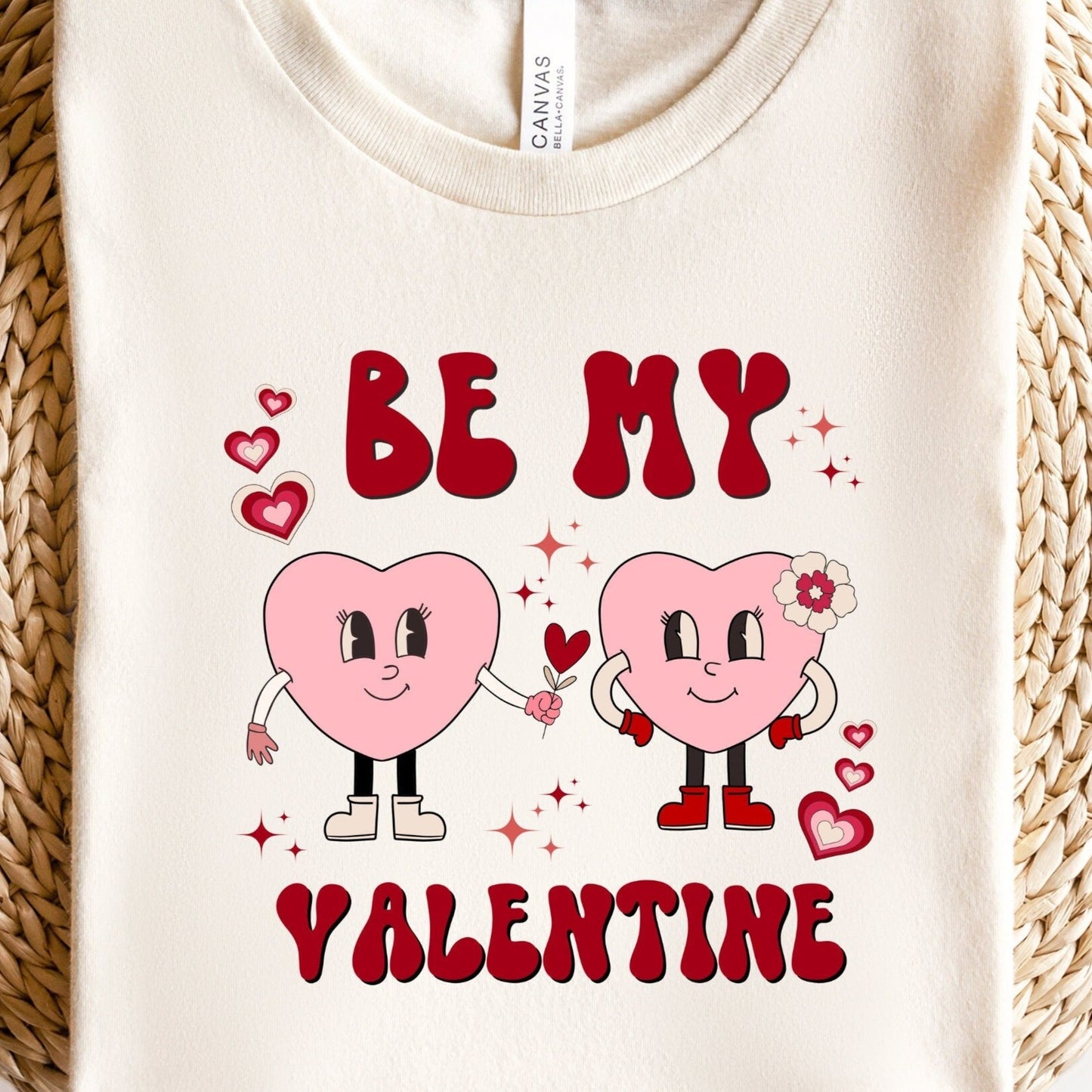 Be My Valentine Png, Retro Valentines PNG Sublimation, Be My Valentine Shirt Design,  Valentine's Day Png, Heart Love Valentine Png Design