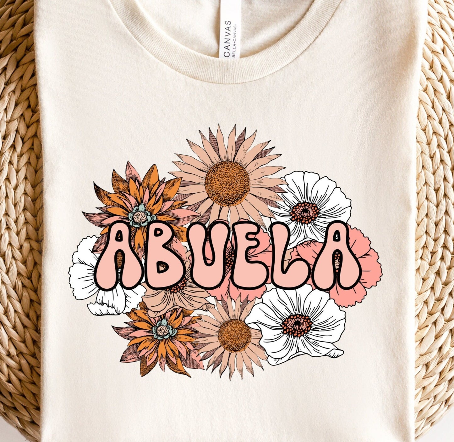 Floral Abuela Png File For Sublimation