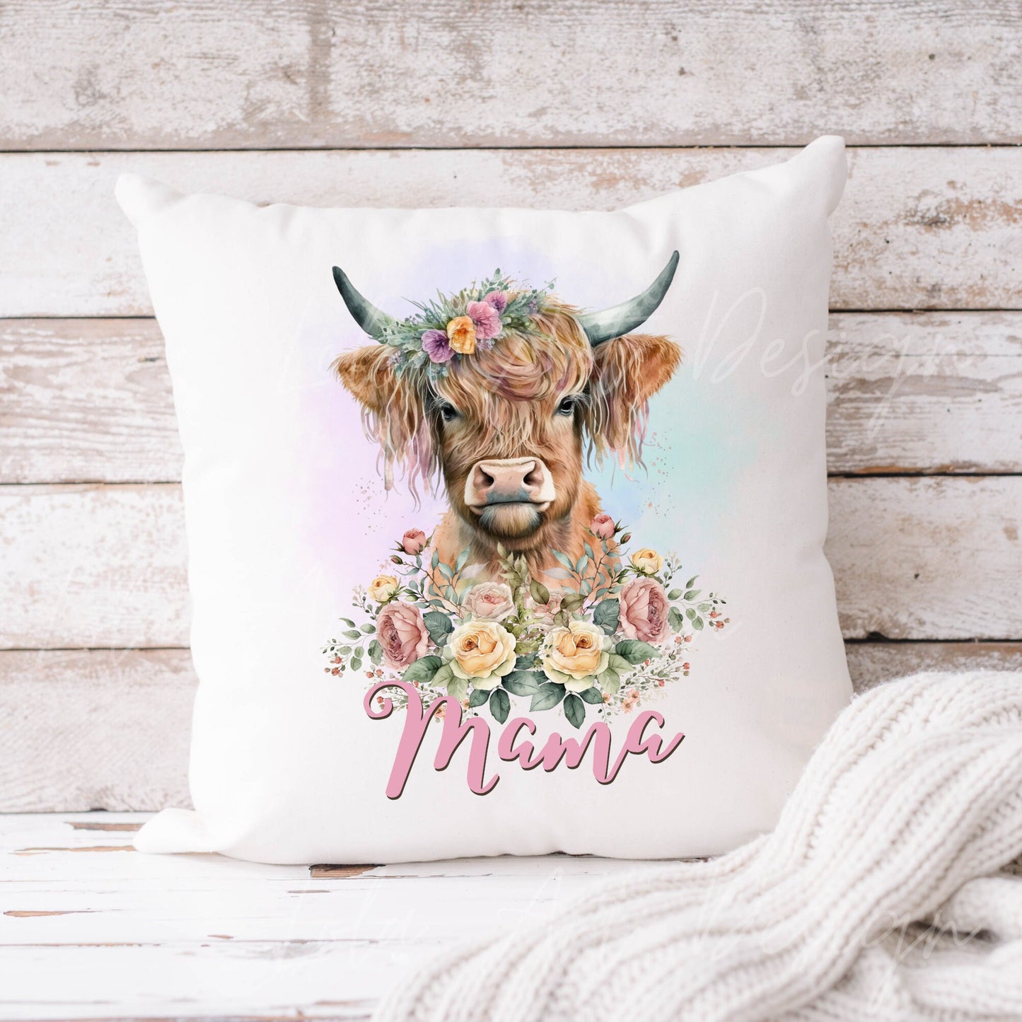 Highland Cow PNG Sublimation Design, Mama Highland Cow Floral Shirt Design Png, Mom sublimation Gift, Mama png, Mothers day Sublimation