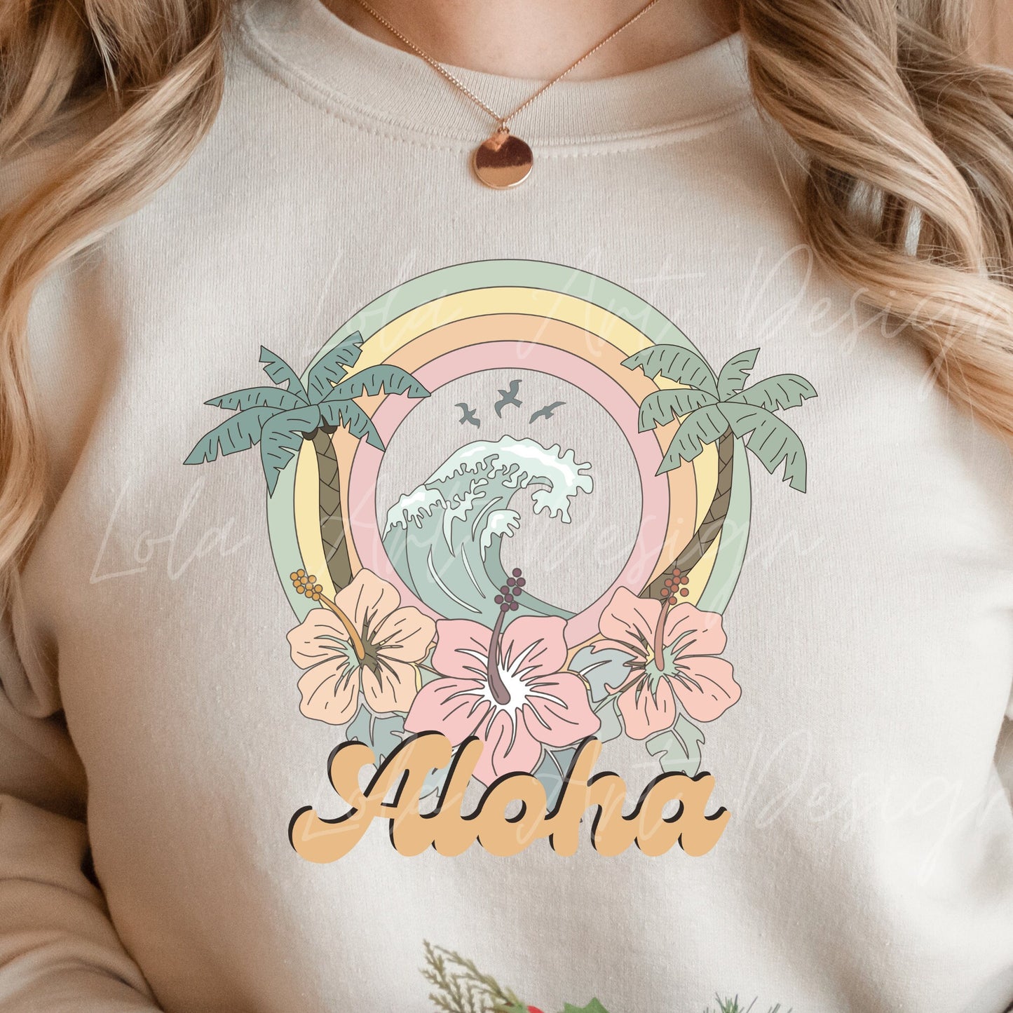 Aloha Summer PNG file for sublimation