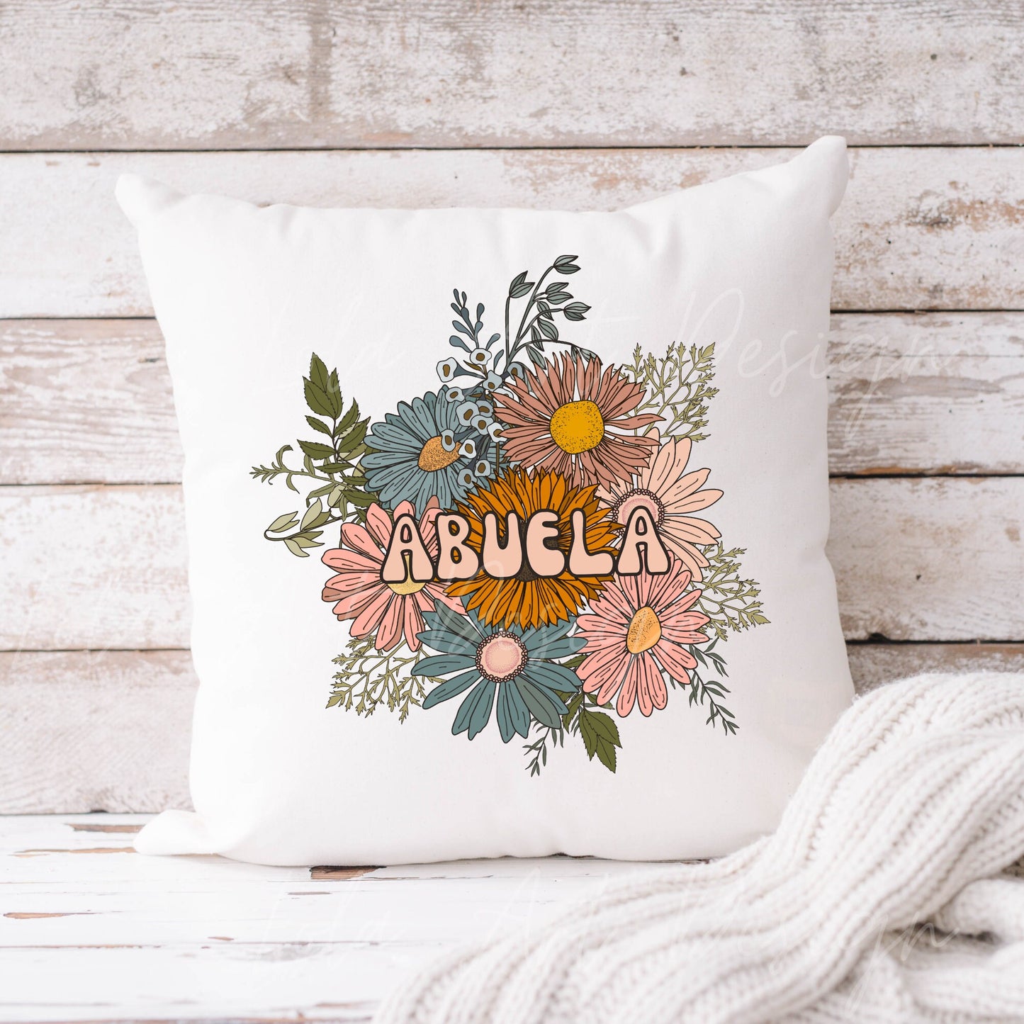 Floral Abuela Png Design File For Sublimation,  Abuela Floral Png, Tshirt Design Mother's Day Gift, Espanol Spanish Grandma Png Sublimation