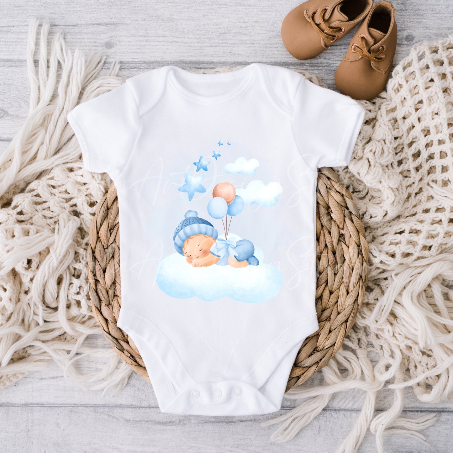 Cute Baby PNG Sublimation, Cute Baby Boy Shirt Design, Blue Baby With Balloons Png, Baby girl Boy shower Png sublimation design, Download