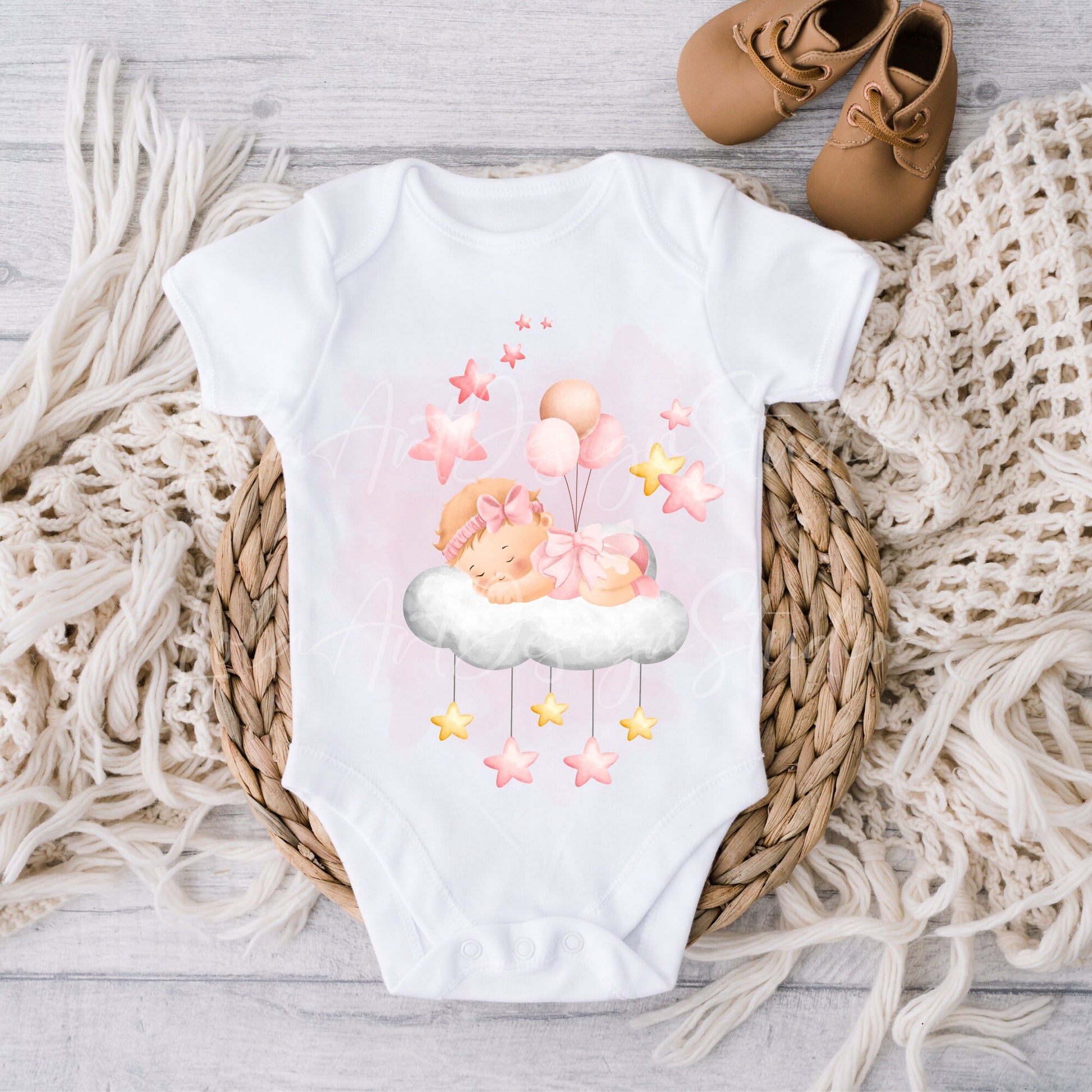 Cute Baby PNG Sublimation, Cute Baby Girl Shirt Design, Pink Baby With Balloons Png, Baby girl Boy shower Png sublimation design, Download