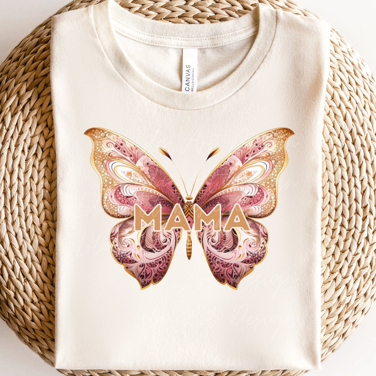 Butterfly Mama and Mini PNG Sublimation, Matching Mother and Daughter png Digital Design, Gold and pink mama mini png, Mother's Day Png