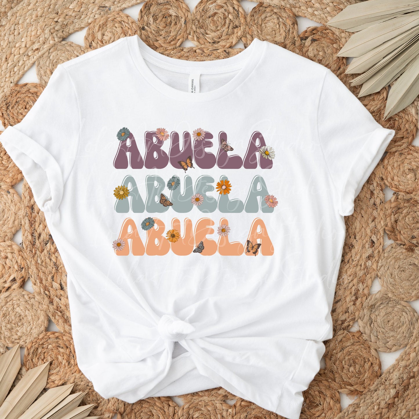 Floral Abuela Png Design File For Sublimation