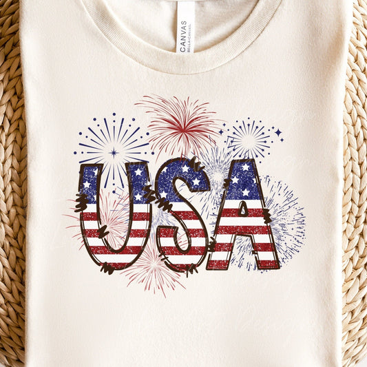 USA PNG Sublimation, Patriotic USA Shirt Design Png, American Png Sublimation,4th of July Png sublimation, Independence Day Fireworks png