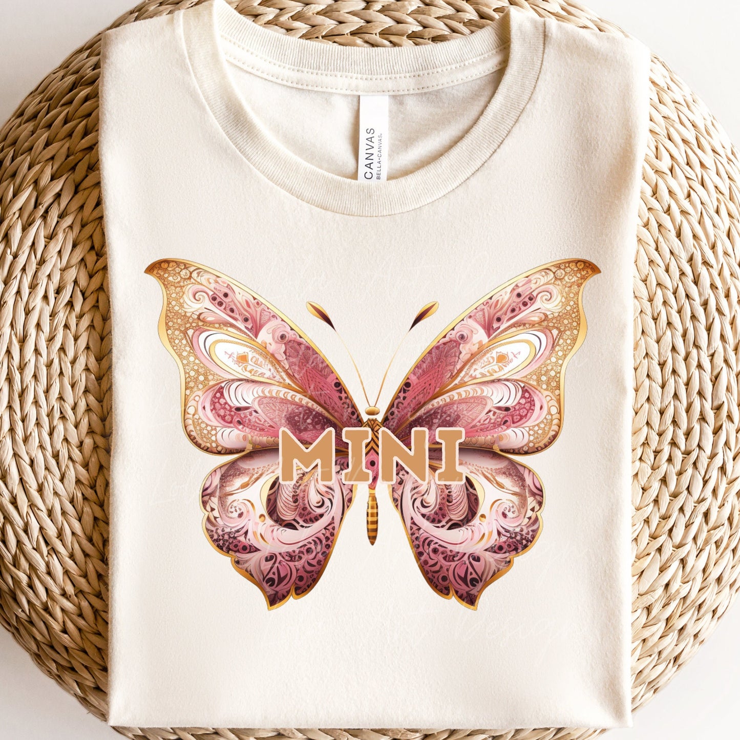 Butterfly Mama and Mini PNG Sublimation, Matching Mother and Daughter png Digital Design, Gold and pink mama mini png, Mother's Day Png