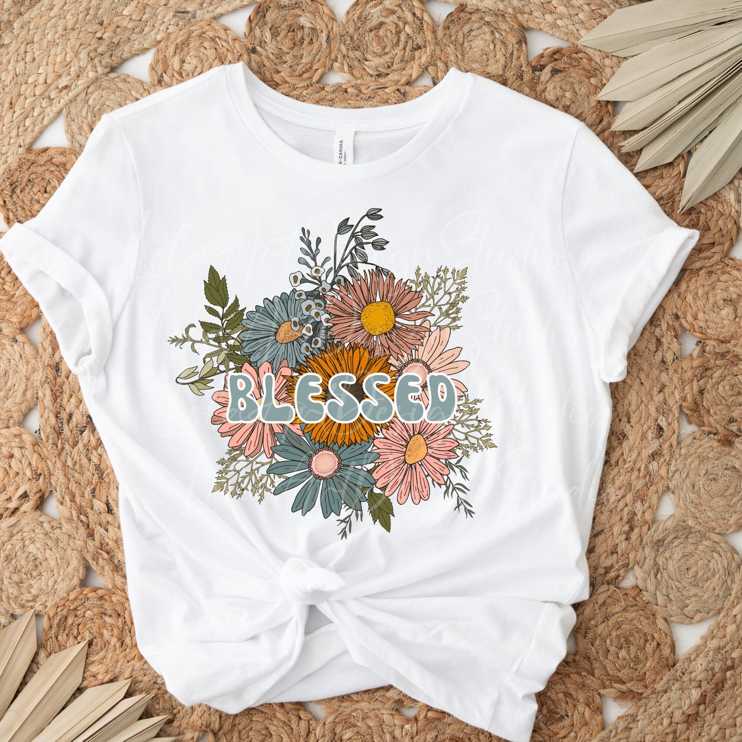 Blessed PNG For Sublimation, Boho Blessed Shirt Designs Png