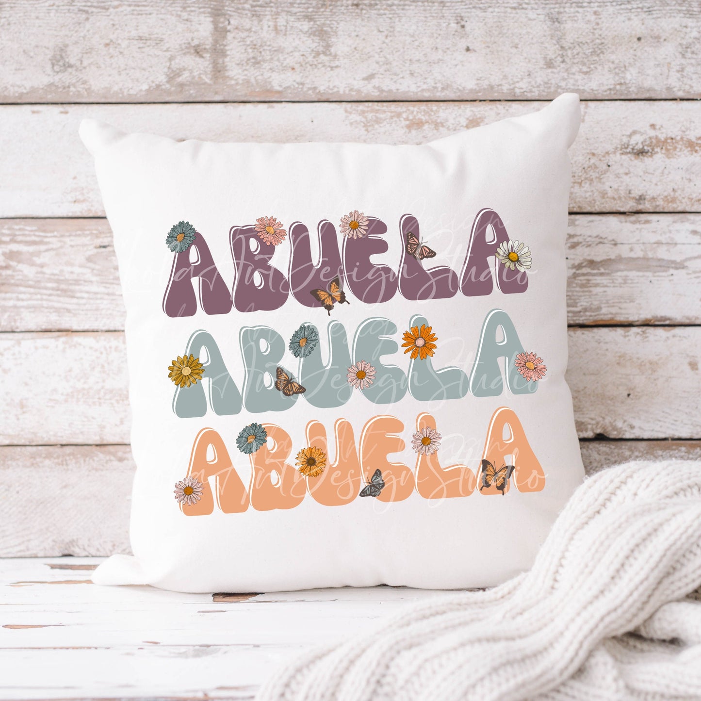 Floral Abuela Png Design File For Sublimation