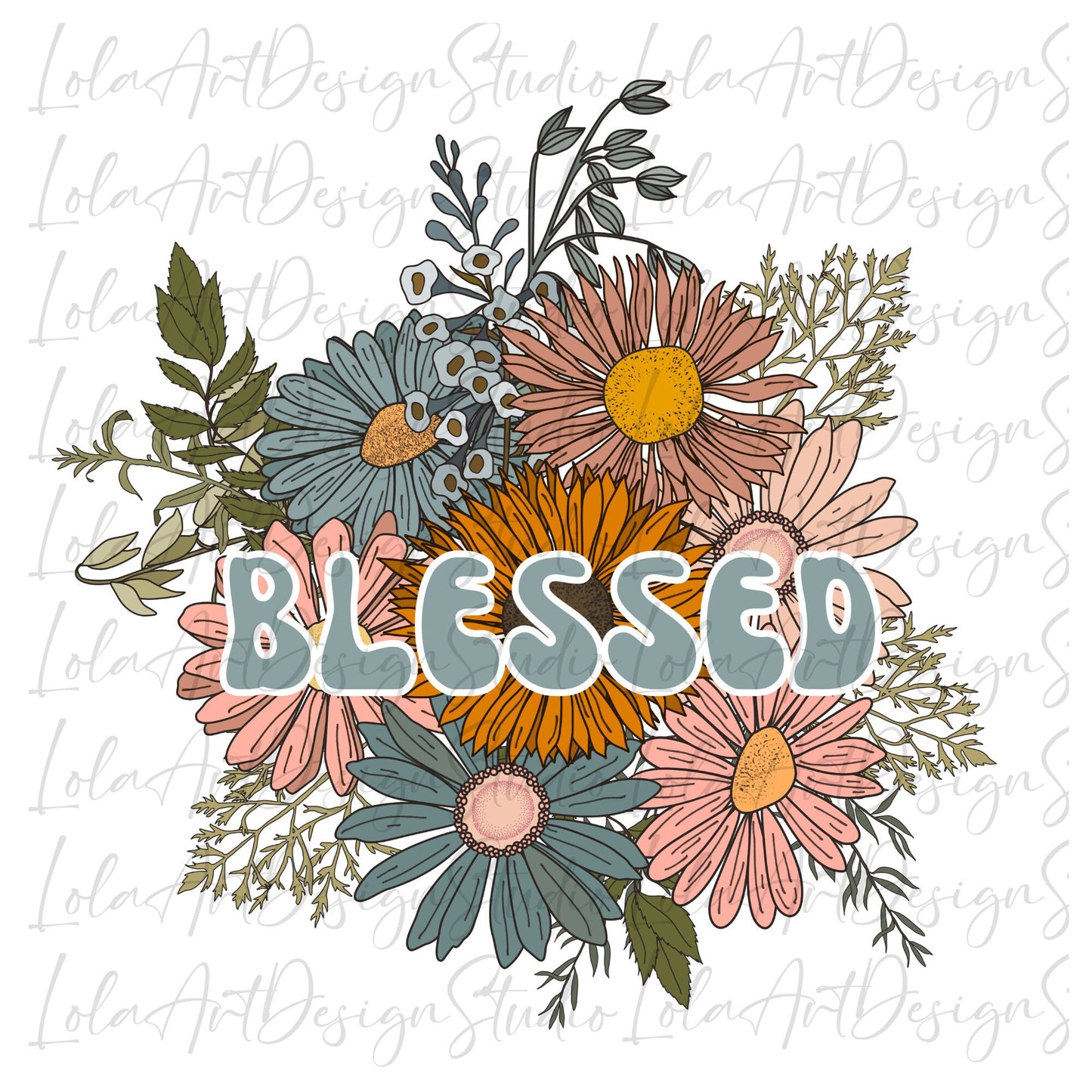 Blessed PNG For Sublimation, Boho Blessed Shirt Designs Png